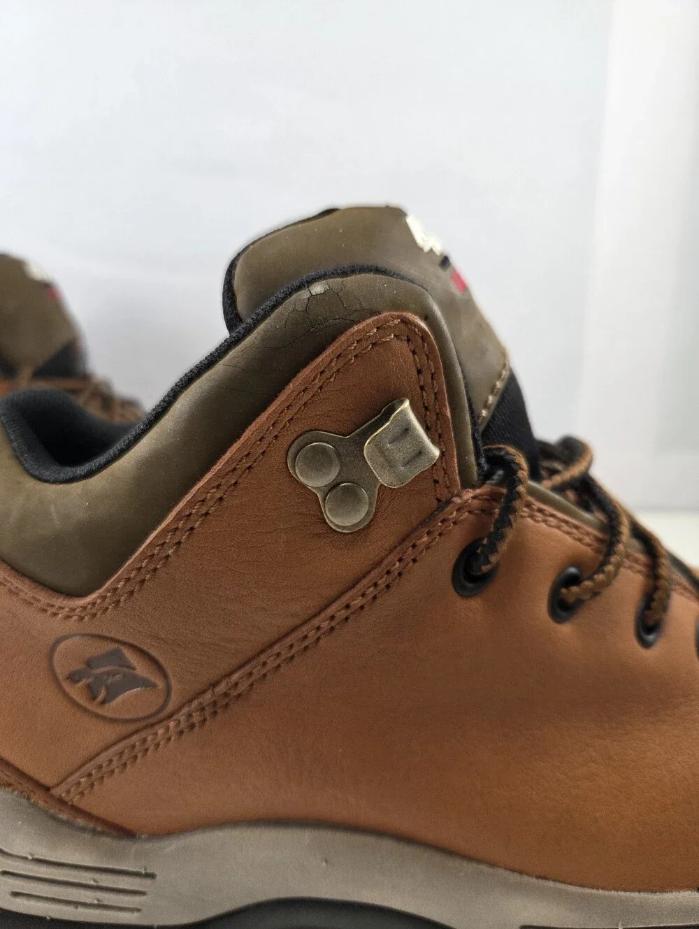 NOS Carolina 4X4 Leather Steel Toe Hiking Work Boots Brown Women's Size 8W 1479